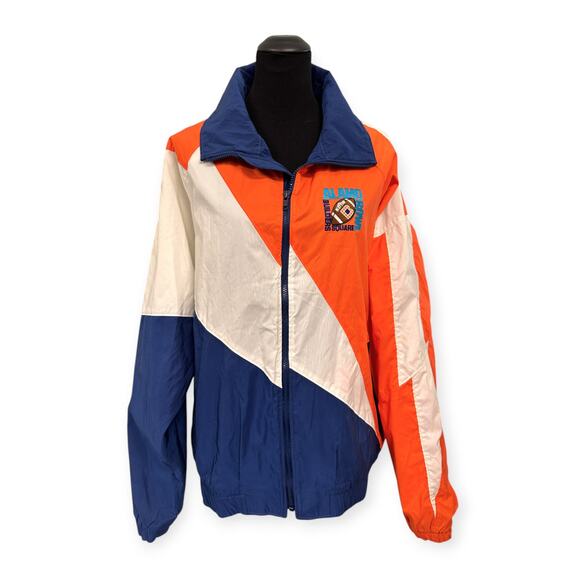VINTAGE '93-'97 NCAA College Football ALAMO BOWL Windbreaker Jacket - Size L - Picture 1 of 12